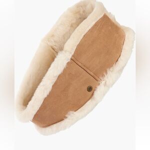Ugg ladies sheepskin reversible headband chestnut Sz L/XL